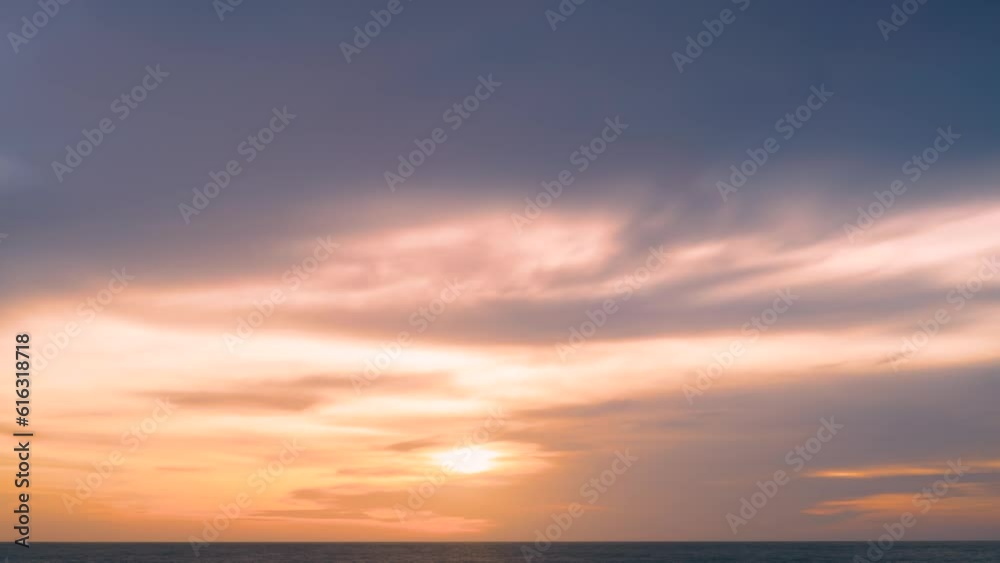 Golden sunset clouds time lapse, nature color real burn weather, beautiful weather time. Beautiful exotic day time, clean horizon Golden sunset clouds time lapse, nature color real burn weather, beautiful weather time. Beautiful exotic day time, clean horizon