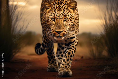 Generative AI. a scary leopard © imur