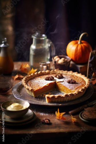 Pecan Apple and Pumpkin Pies for thanksgiving day