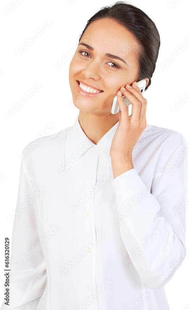 Woman Talking on the Phone - Isolated Woman Talking on the Phone - Isolated