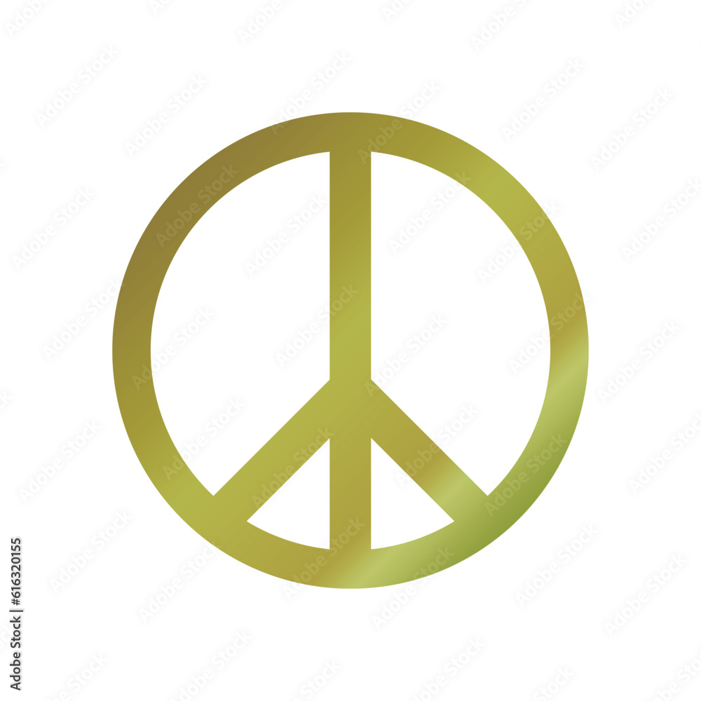 peace symbol on green background peace symbol on green background