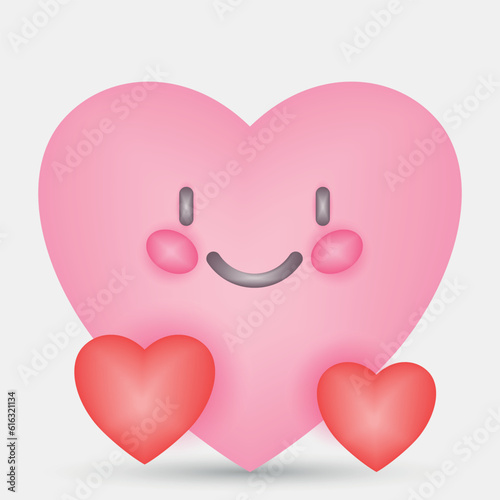 3D Render Pink Heart Icons Pack, Love Pack, Pink Icons, Mesh Icons, Valentines Icon Pack, Valentines