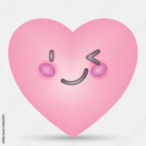 3D Render Pink Heart Icons Pack, Love Pack, Pink Icons, Mesh Icons, Valentines Icon Pack, Valentines