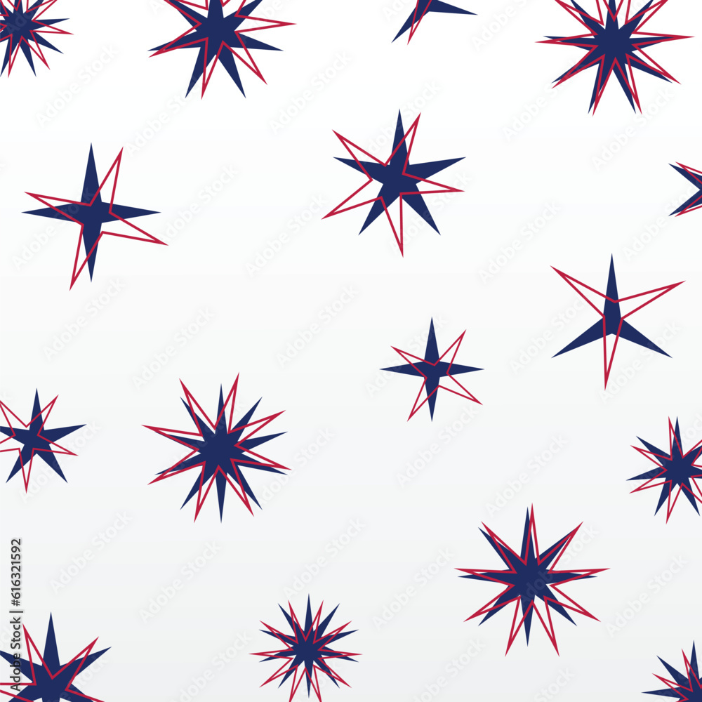 abstract shapes background, star icon pattern with attractive shapes ...