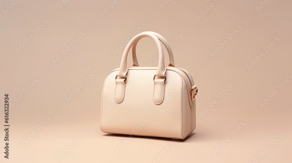 Beautiful Trendy Smooth Youth Women's Handbag In Cream Color Beautiful Trendy Smooth Youth Women's Handbag In Cream Color