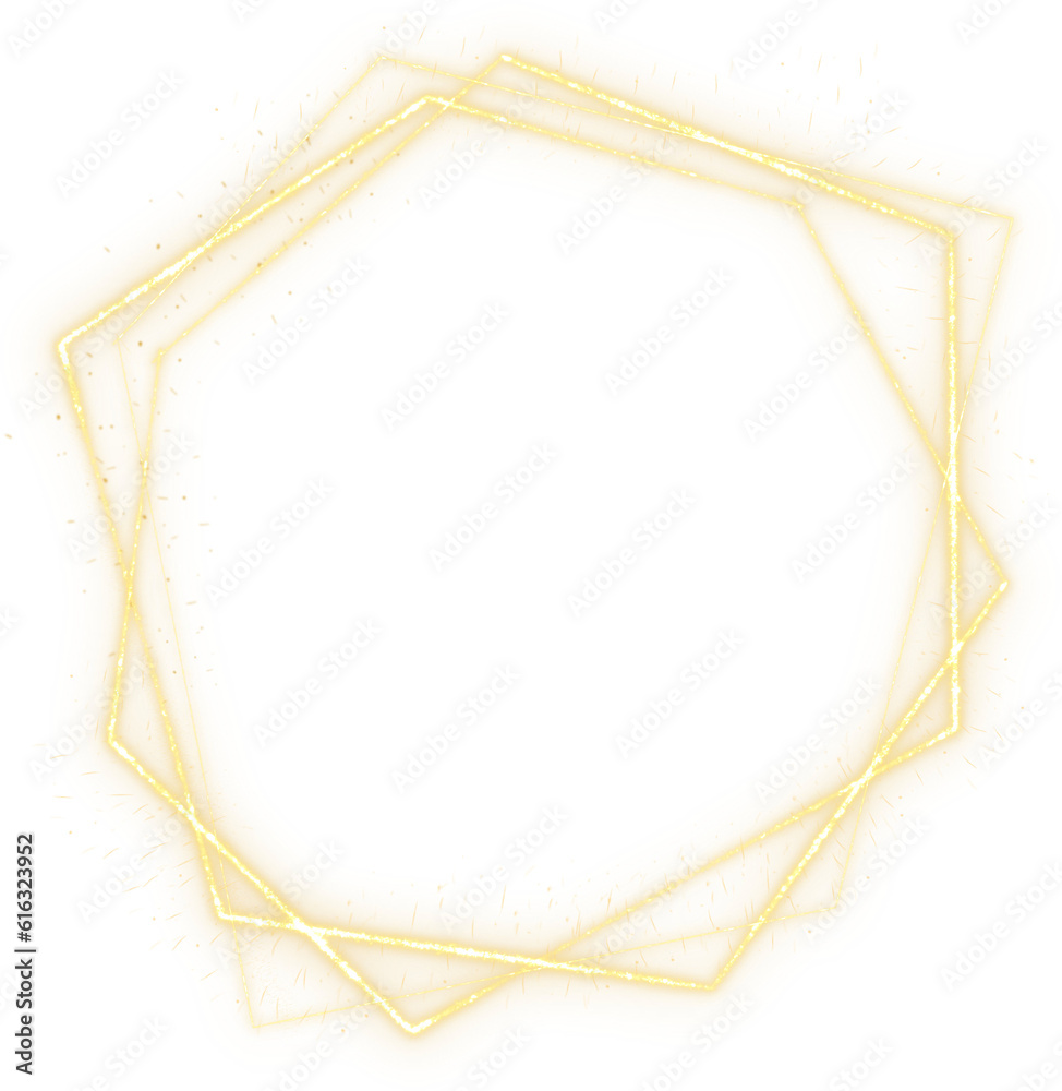 Mystical Golden Light Border Mystical Golden Light Border
