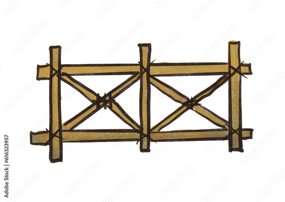 wooden fence wooden fence