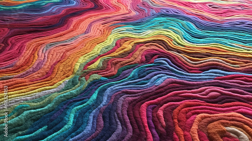Colorful background of carpet. Generative Ai
