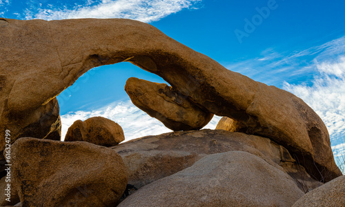 Arch Rock at White Tank in Joshua Tree National Park, California, USA