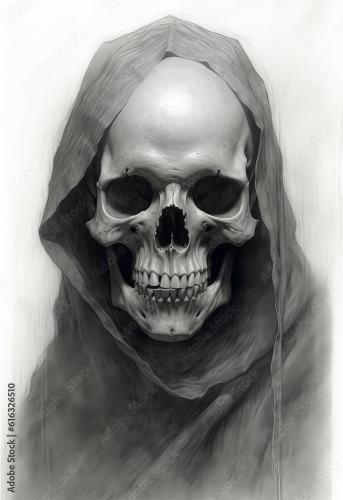 Fototapeta premium ドクロイメージ,Generative AI AI画像