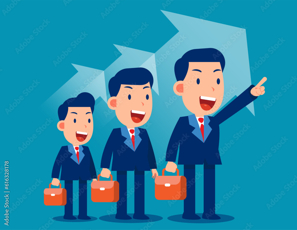 Team unity of purpose. Business vector illustration concept Team unity of purpose. Business vector illustration concept