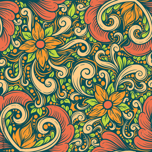 colorful modern batik background