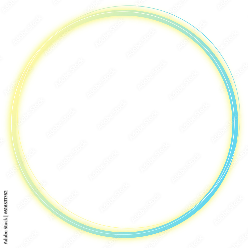 Neon ring glow abstract element Neon ring glow abstract element