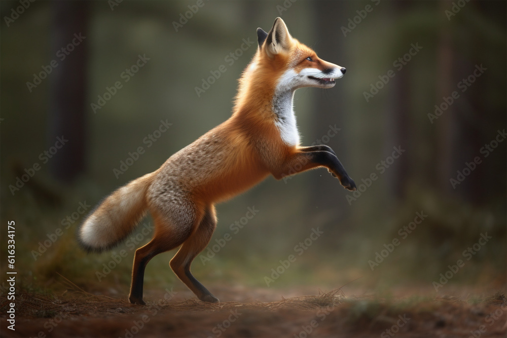 Generative AI.
a cute fox is dancing