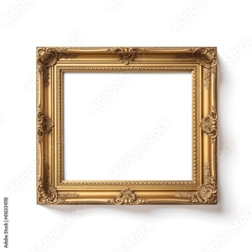 Painting frame on white background