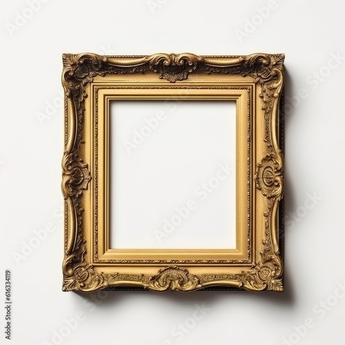 Painting frame on white background