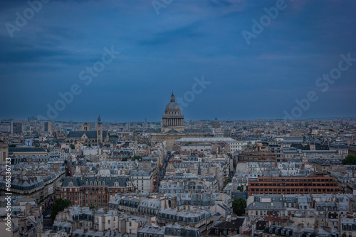 Vista aérea de la configuración de París de la foto de la torre Eiffel tomada © jjmillan