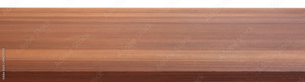 Fototapeta premium Empty brown wooden table with free space