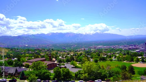 Downtown at salt lake city, UT, in spring	