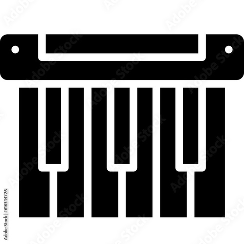 piano solid icon