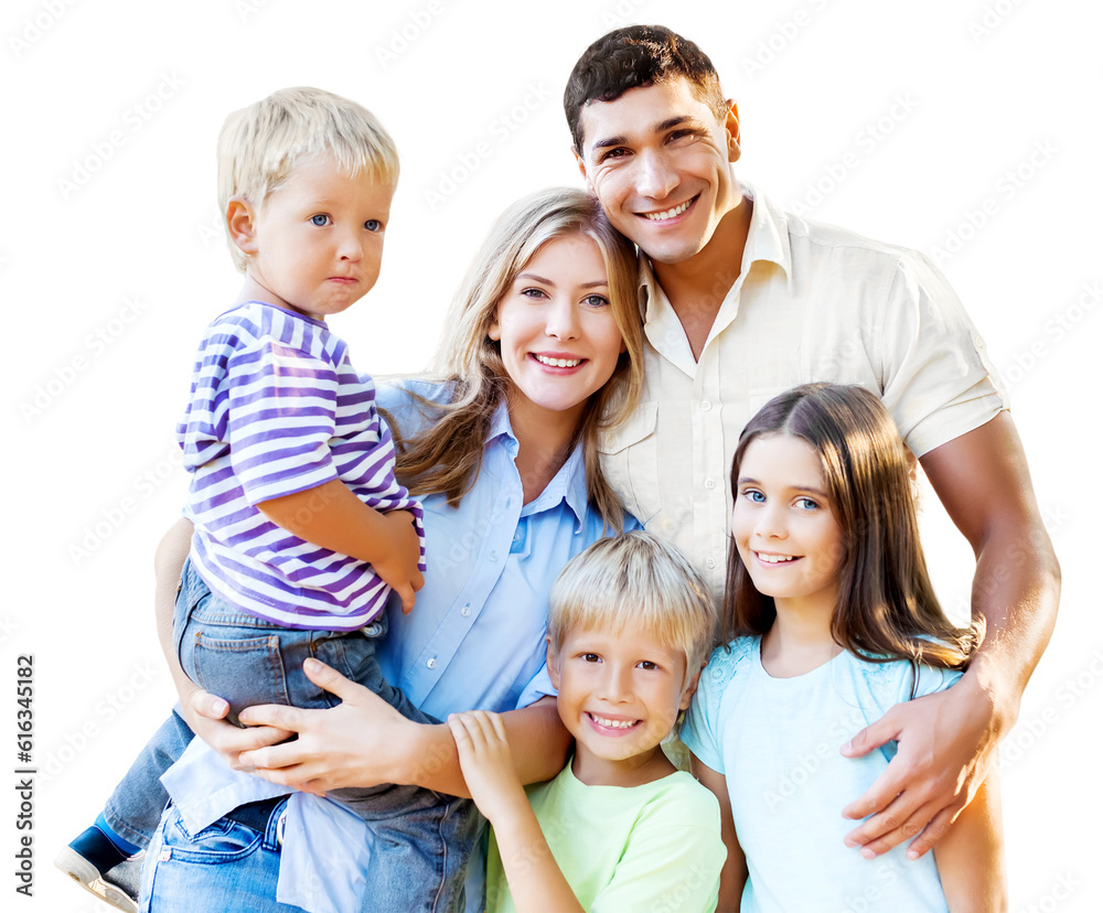 Beauty fun family with happiness children's Beauty fun family with happiness children's