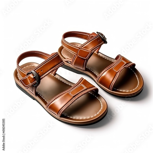Sandals isolate white background