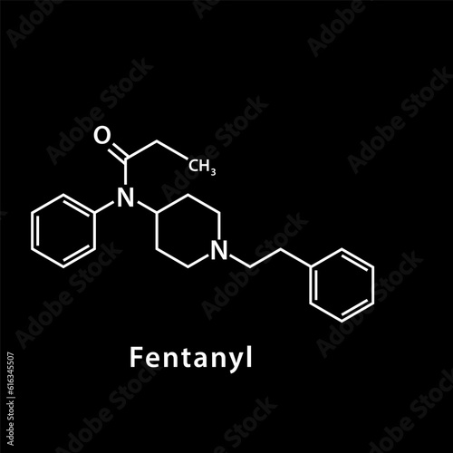 Chemical structure icon vector flat style