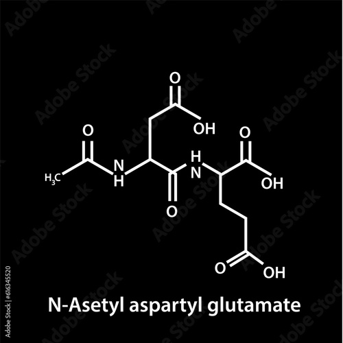Chemical structure icon vector flat style
