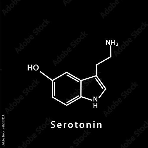 Chemical structure icon vector flat style