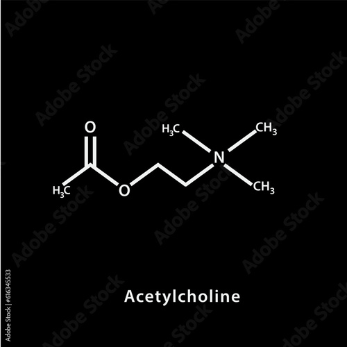 Chemical structure icon vector flat style