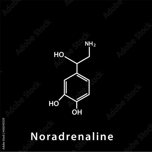 Chemical structure icon vector flat style