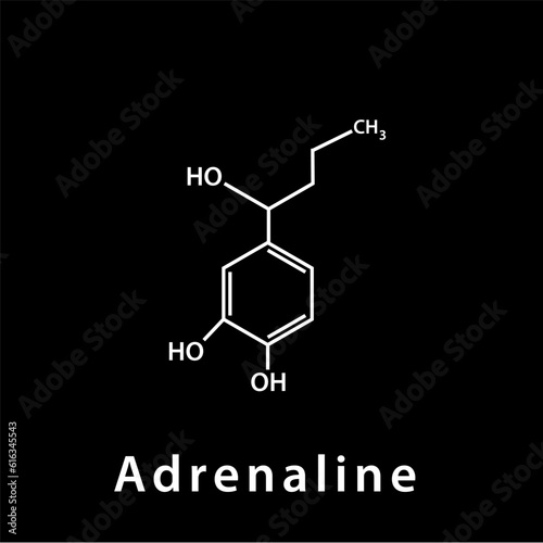 Chemical structure icon vector flat style