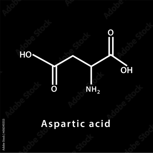 Chemical structure icon vector flat style