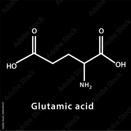 Chemical structure icon vector flat style