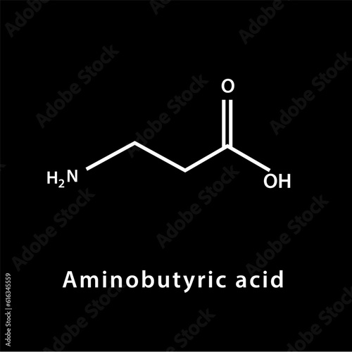 Chemical structure icon vector flat style