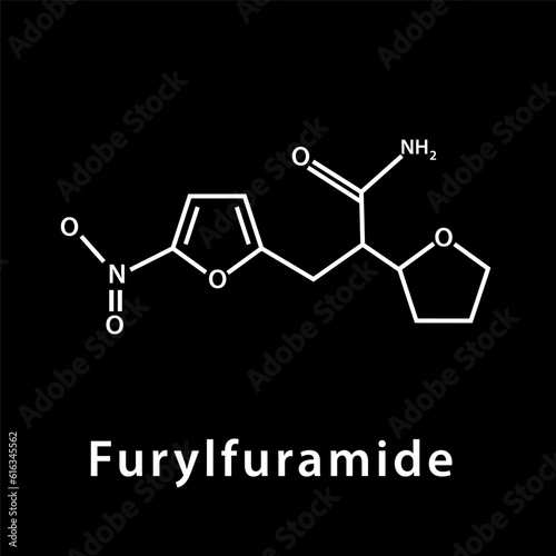 Chemical structure icon vector flat style