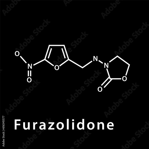 Chemical structure icon vector flat style