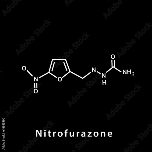 Chemical structure icon vector flat style
