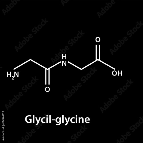 Chemical structure icon vector flat style