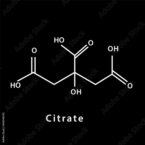 Chemical structure icon vector flat style