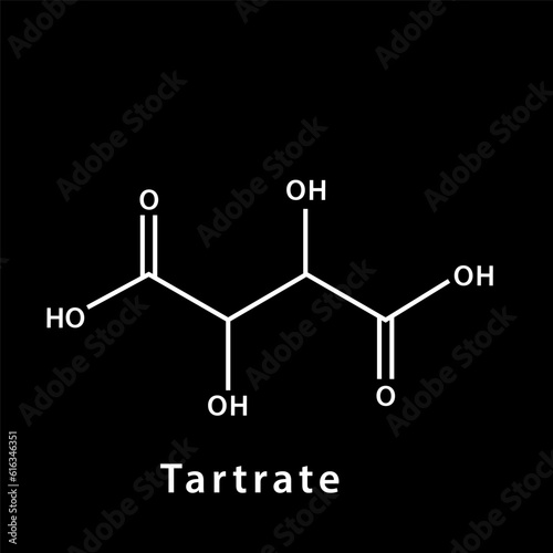 Chemical structure icon vector flat style photo