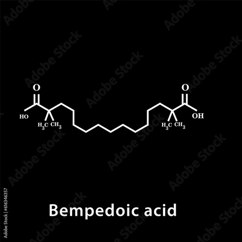 Chemical structure icon vector flat style