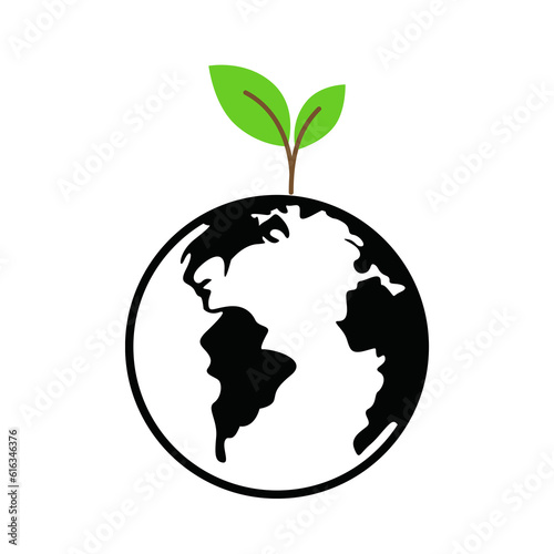 green planet earth icon