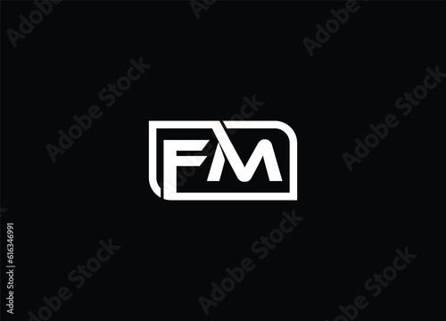 initial letter  FM logo design and company logo design