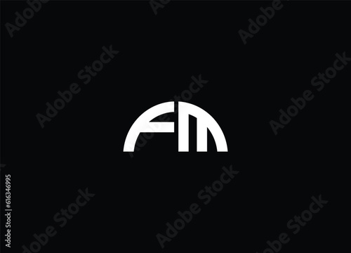 initial letter  FM logo design and company logo design
