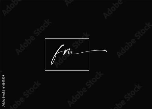 initial letter  FM logo design and company logo design