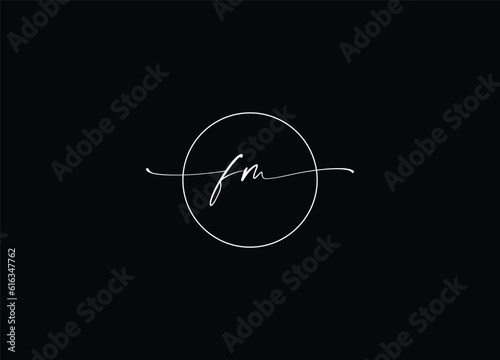 initial letter  FM logo design and company logo design