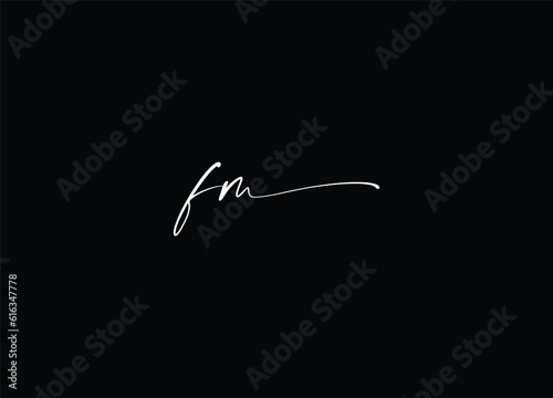 initial letter FM logo design and company logo design