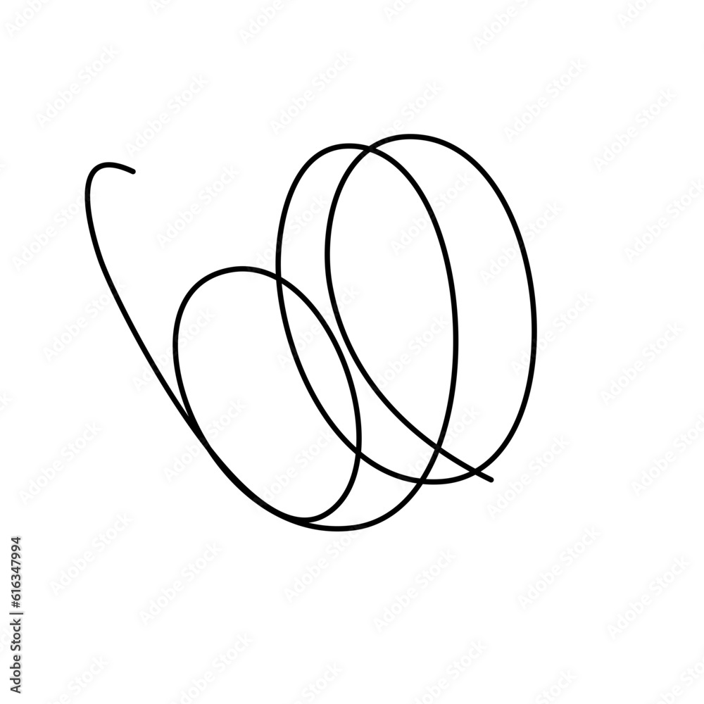Illustration of a Black Thread Spool Illustration of a Black Thread Spool