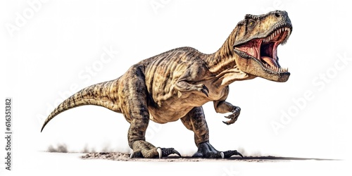 Tyrannosaurus rex isolated on white background